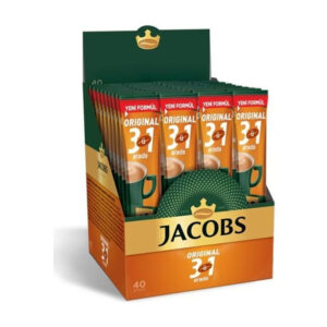 قهوه فوری جاکوبز 3 در 1 مدل اورجینال بسته 40 عددی